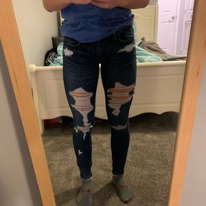American Eagle ripped jeans